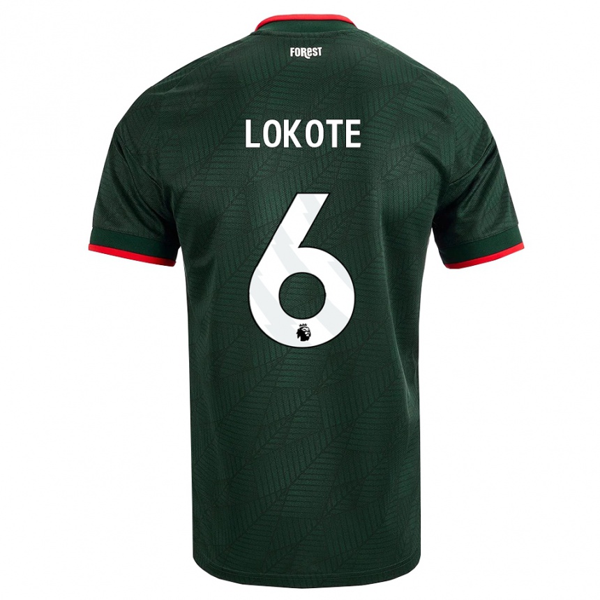 נשים כדורגל Eleazar Lokote #6 ירוק כהה אדום הרחק ג'רזי 2026/27