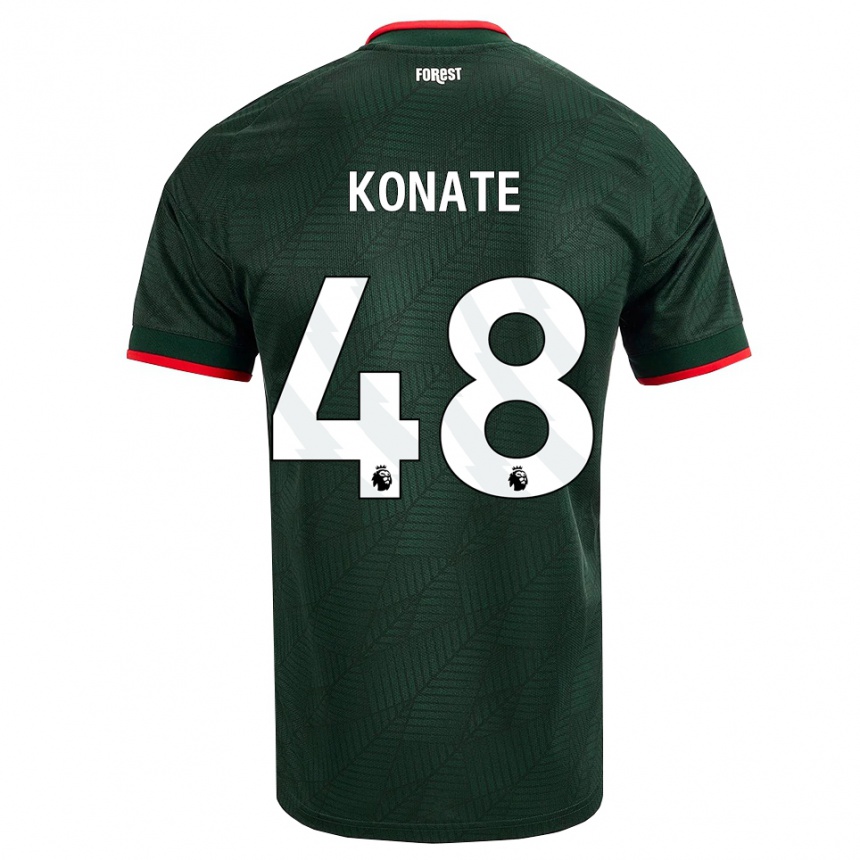 נשים כדורגל אטייף קונאטה #48 ירוק כהה אדום הרחק ג'רזי 2026/27