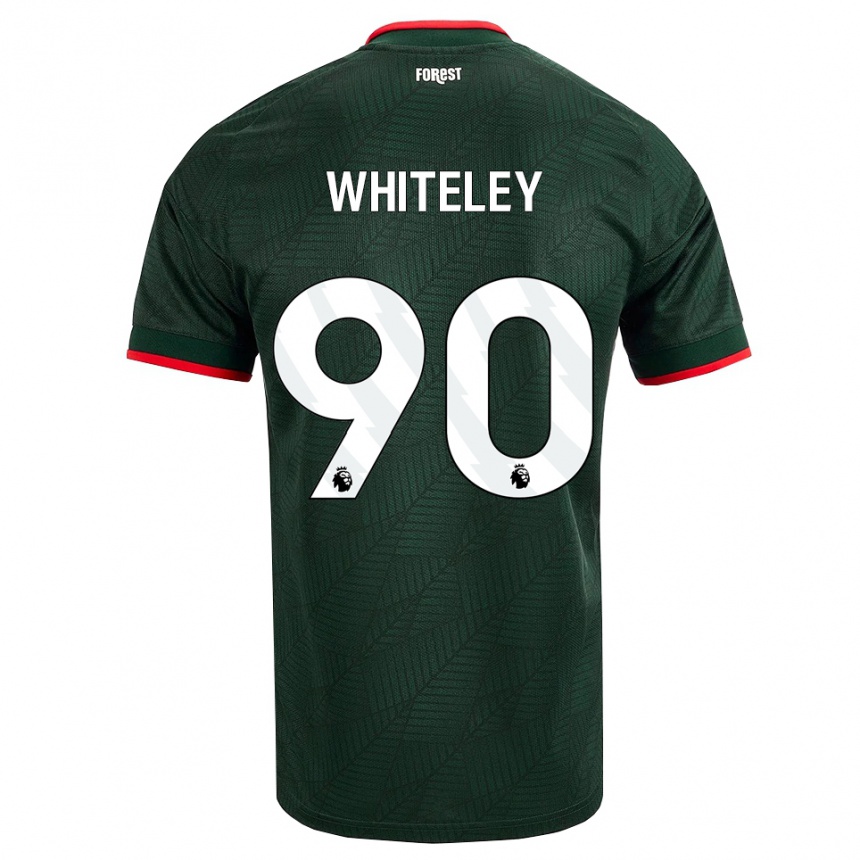 נשים כדורגל Jonathan Whiteley #90 ירוק כהה אדום הרחק ג'רזי 2026/27