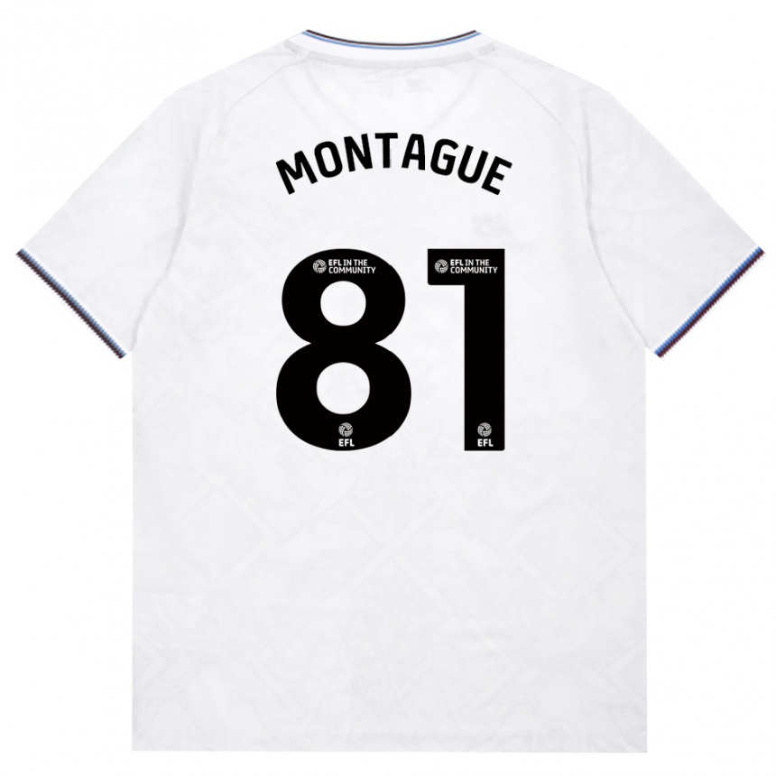 נשים כדורגל Harry Montague #81 בורדו לבן הרחק ג'רזי 2026/27