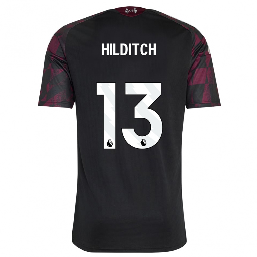 נשים כדורגל James Hilditch #13 שחור לבן סגול ג'רזי קיט שלישי 2026/27