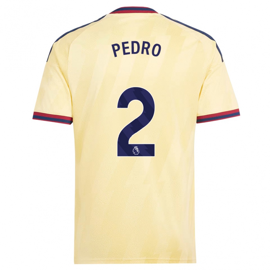 נשים כדורגל Angelinou Pedro #2 צהוב בהיר כחול חצות ג'רזי קיט שלישי 2026/27