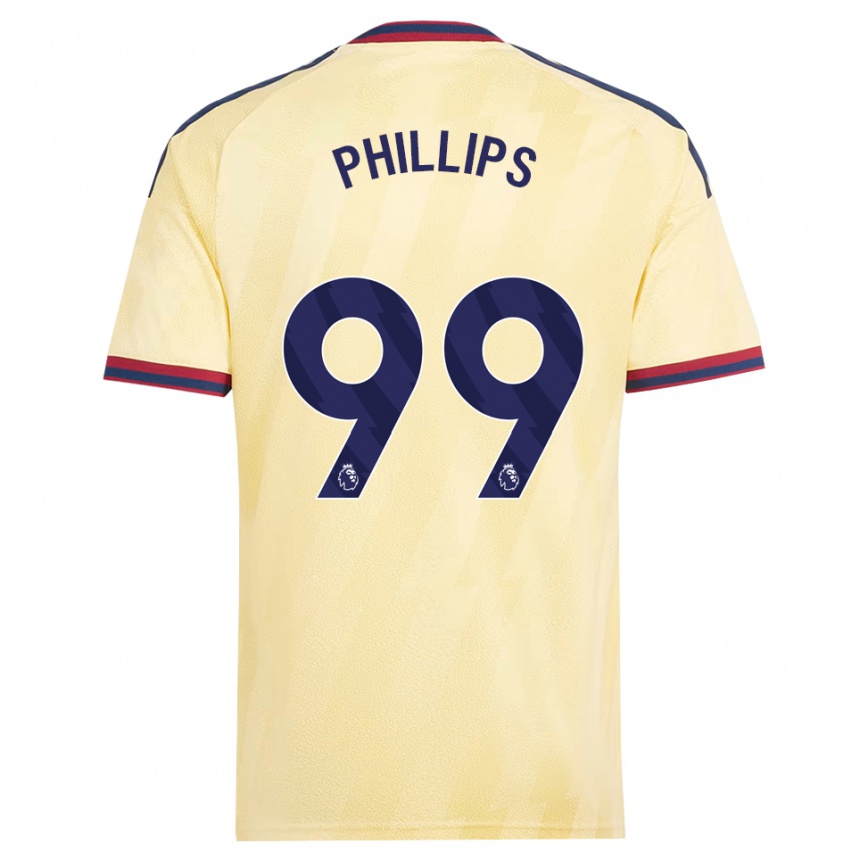 נשים כדורגל Charlie Phillips #99 צהוב בהיר כחול חצות ג'רזי קיט שלישי 2026/27
