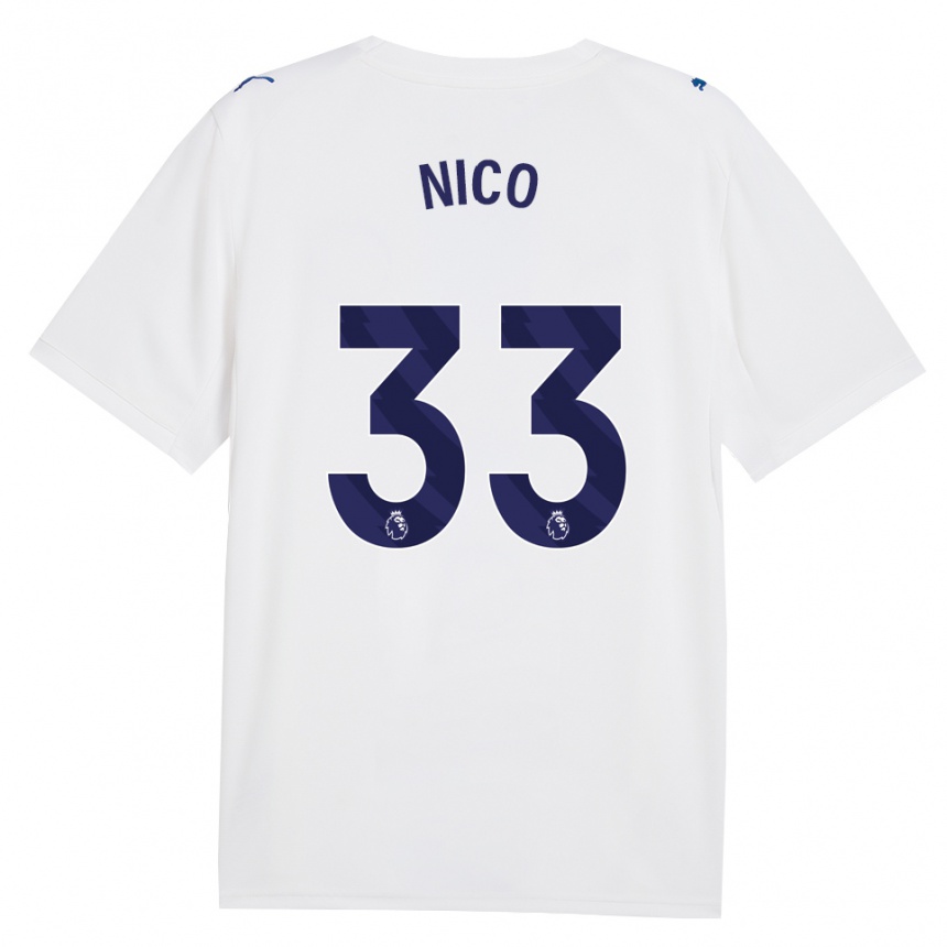 נשים כדורגל ניקו או'ריילי #33 צי כחול לבן ג'רזי קיט שלישי 2026/27