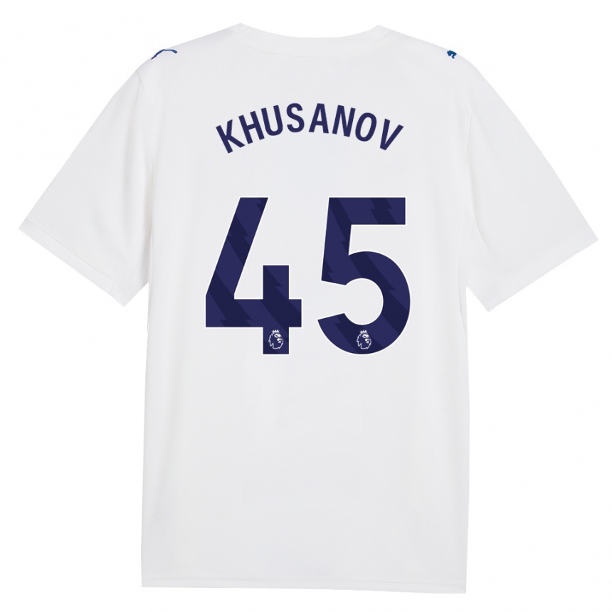 נשים כדורגל עבדוקודיר חוסאנוב #45 צי כחול לבן ג'רזי קיט שלישי 2026/27