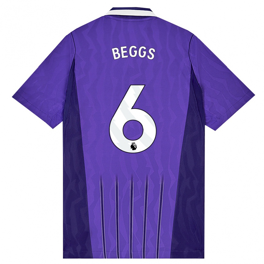 נשים כדורגל Jamel Beggs #6 סגול לבן ג'רזי קיט שלישי 2026/27