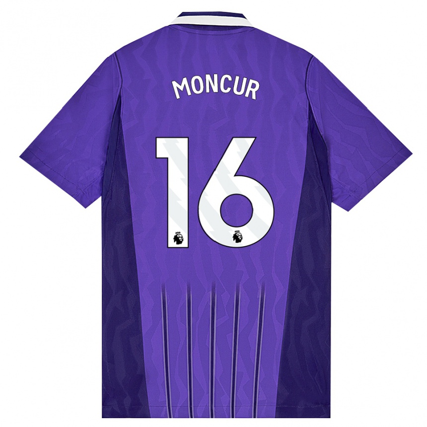 נשים כדורגל Ronny Moncur #16 סגול לבן ג'רזי קיט שלישי 2026/27