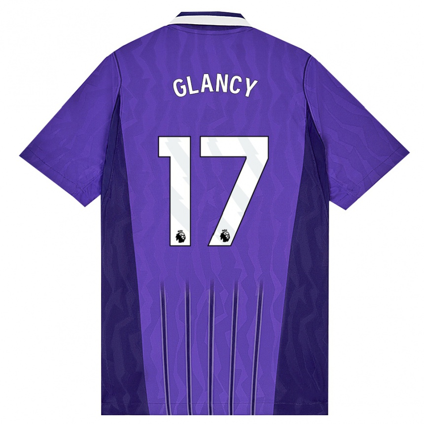 נשים כדורגל Conall Glancy #17 סגול לבן ג'רזי קיט שלישי 2026/27