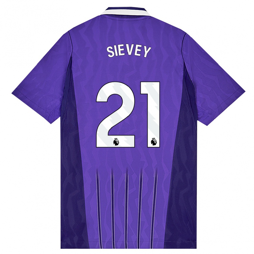 נשים כדורגל Max Sievey #21 סגול לבן ג'רזי קיט שלישי 2026/27