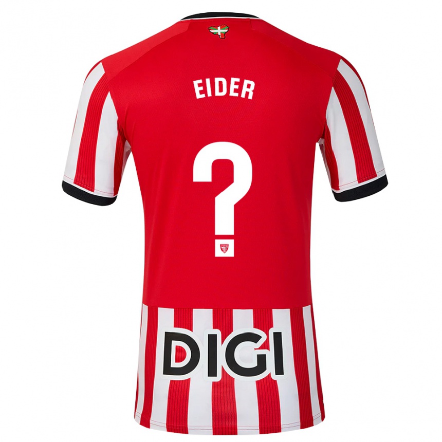 ילדים כדורגל Eider Arana Mugueta #0 אדום שחור לבן ג'רזי ביתית 2026/27