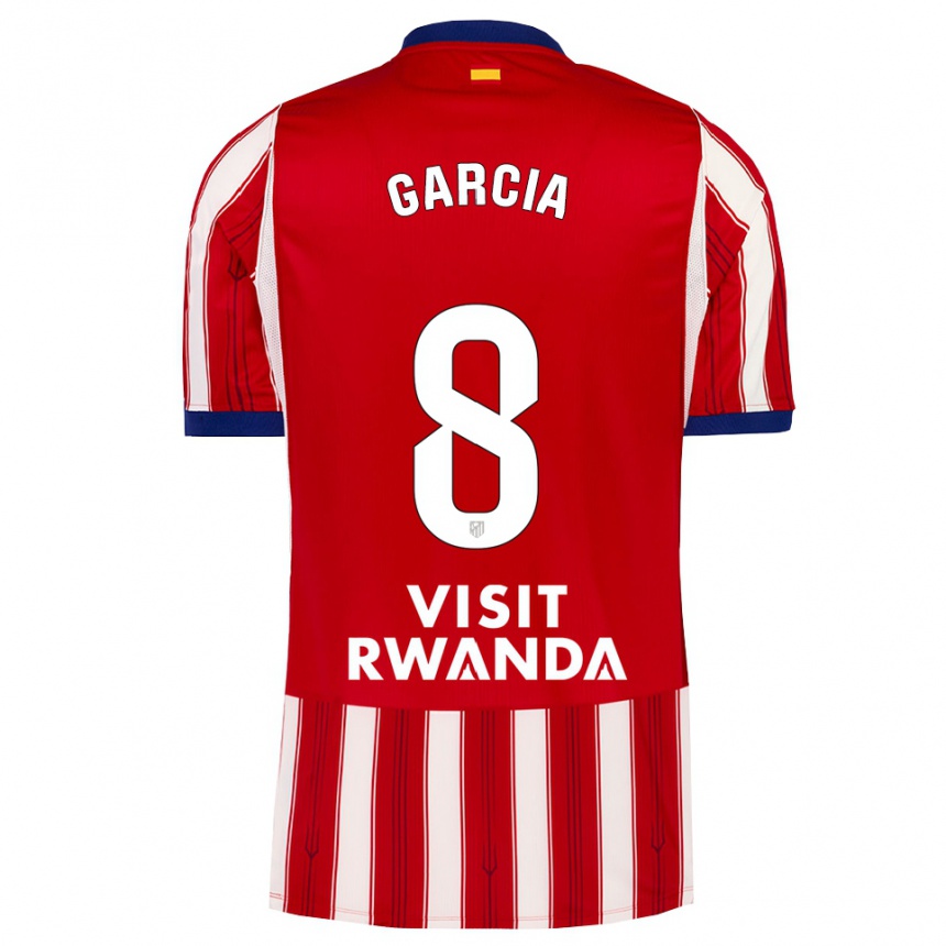 ילדים כדורגל Gaby García #8 כחול מלכותי אדום לבן ג'רזי ביתית 2026/27