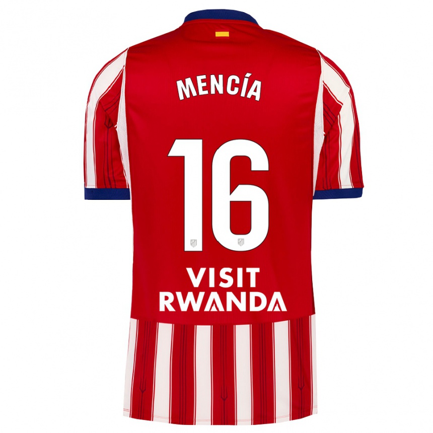 ילדים כדורגל Ian Mencía #16 כחול מלכותי אדום לבן ג'רזי ביתית 2026/27