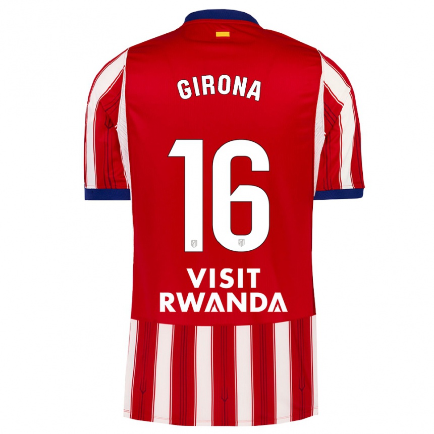 ילדים כדורגל ראול ג'ירונה #16 כחול מלכותי אדום לבן ג'רזי ביתית 2026/27