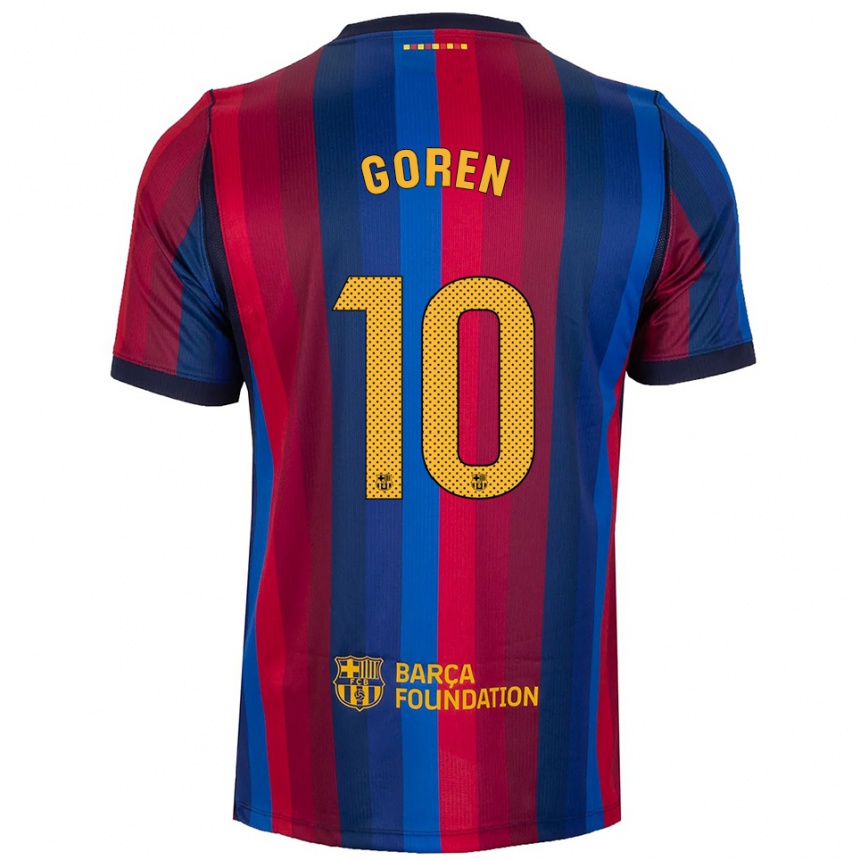 ילדים כדורגל Orian Goren #10 כחול מלכותי אדום צהוב ג'רזי ביתית 2026/27 ילדים כדורגל Orian Goren #10 כחול מלכותי אדום צהוב ג'רזי ביתית 2026/27