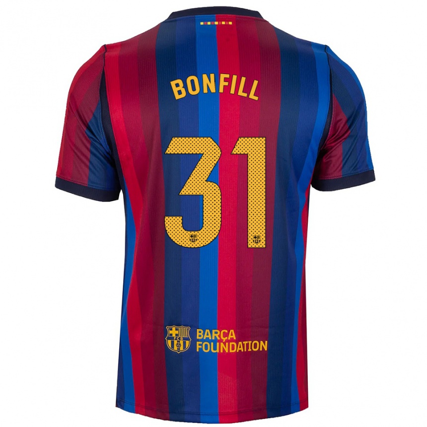 ילדים כדורגל Max Bonfill #31 כחול מלכותי אדום צהוב ג'רזי ביתית 2026/27