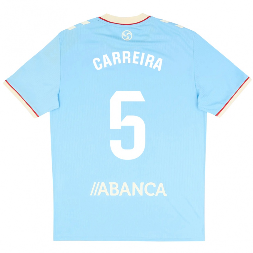 ילדים כדורגל סרחיו קאריירה #5 כחול שמיים לבן אדום ג'רזי ביתית 2026/27 ילדים כדורגל סרחיו קאריירה #5 כחול שמיים לבן אדום ג'רזי ביתית 2026/27