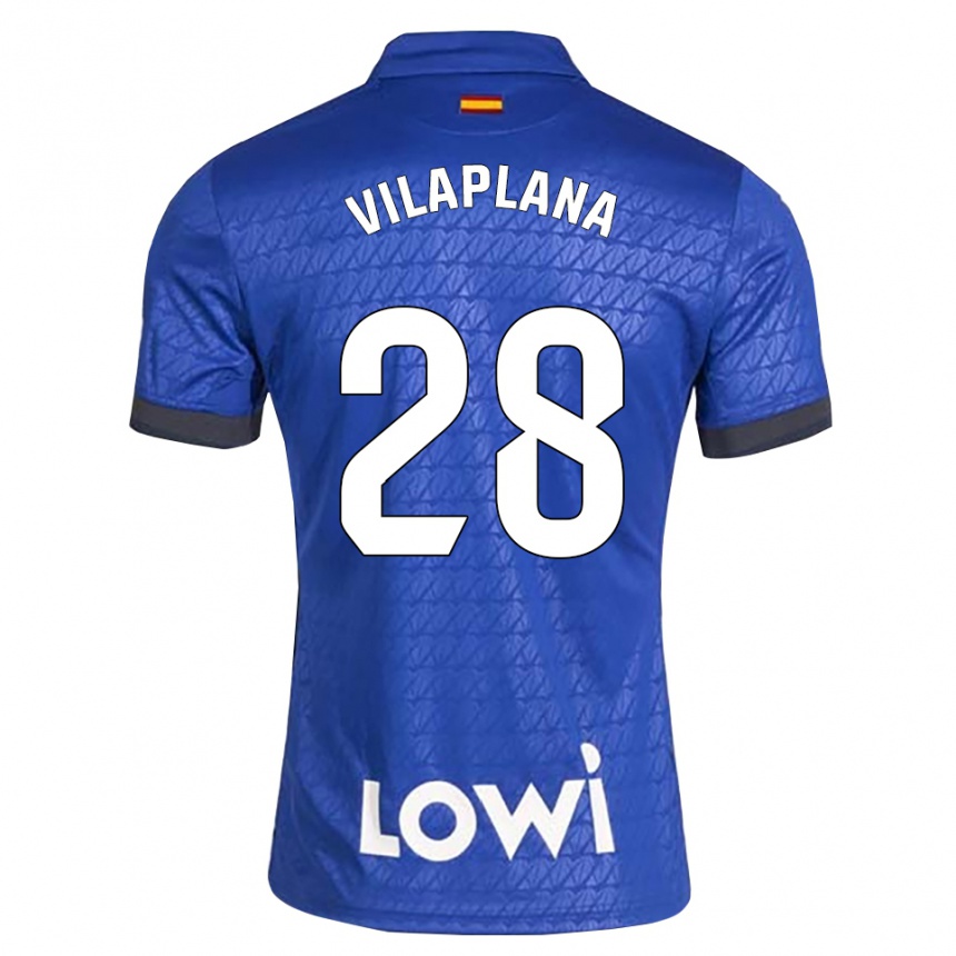 ילדים כדורגל Marc Vilaplana #28 לבן כחול שחור ג'רזי ביתית 2026/27