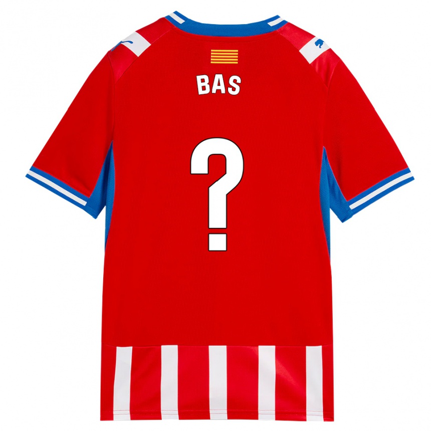 ילדים כדורגל Jordi Bas #0 אדום לבן כחול שמיים ג'רזי ביתית 2026/27 ילדים כדורגל Jordi Bas #0 אדום לבן כחול שמיים ג'רזי ביתית 2026/27