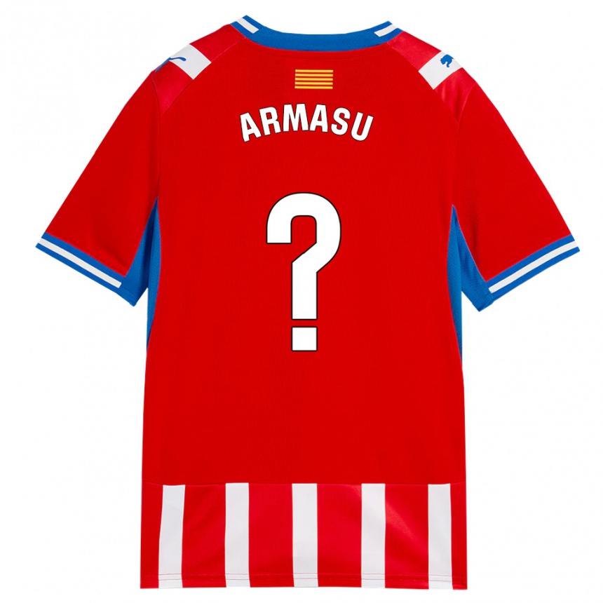 ילדים כדורגל Daniel Armasu #0 אדום לבן כחול שמיים ג'רזי ביתית 2026/27
