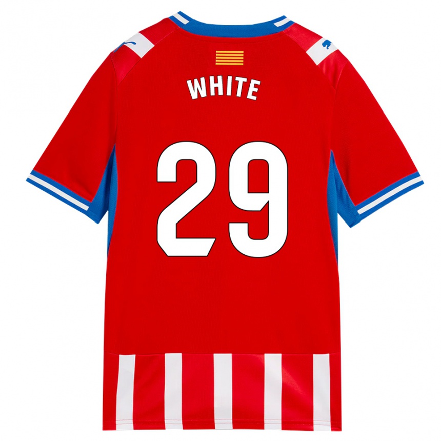 ילדים כדורגל Lou White #29 אדום לבן כחול שמיים ג'רזי ביתית 2026/27