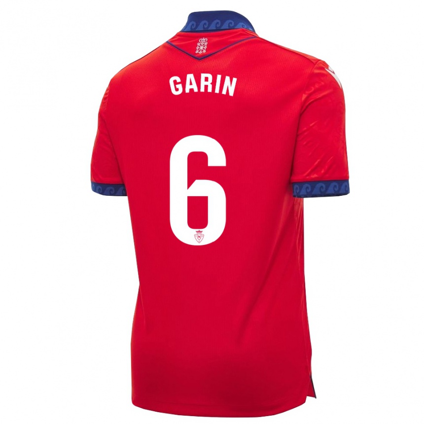 ילדים כדורגל Xabi Garin #6 אדום כחול צי לבן ג'רזי ביתית 2026/27