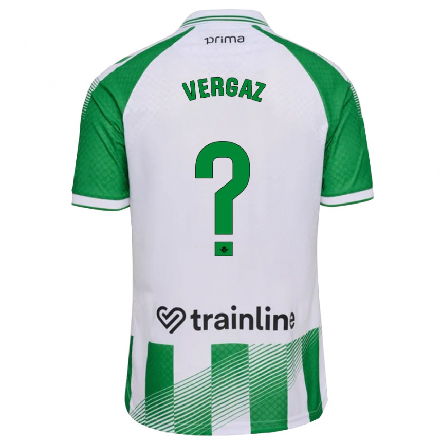 ילדים כדורגל אלחנדרו ורגאז #0 ירוק בהיר שחור לבן ג'רזי ביתית 2026/27