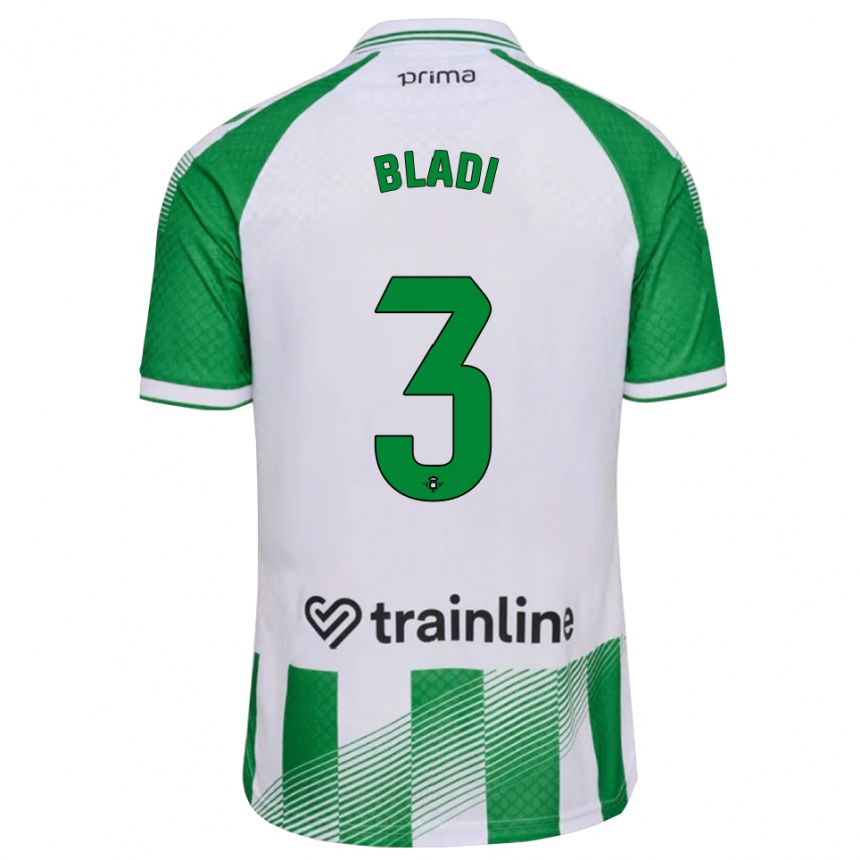 ילדים כדורגל Darling Bladi #3 ירוק בהיר שחור לבן ג'רזי ביתית 2026/27