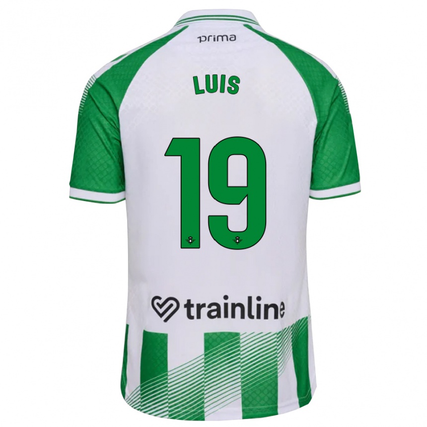 ילדים כדורגל Jorge Luis #19 ירוק בהיר שחור לבן ג'רזי ביתית 2026/27 ילדים כדורגל Jorge Luis #19 ירוק בהיר שחור לבן ג'רזי ביתית 2026/27
