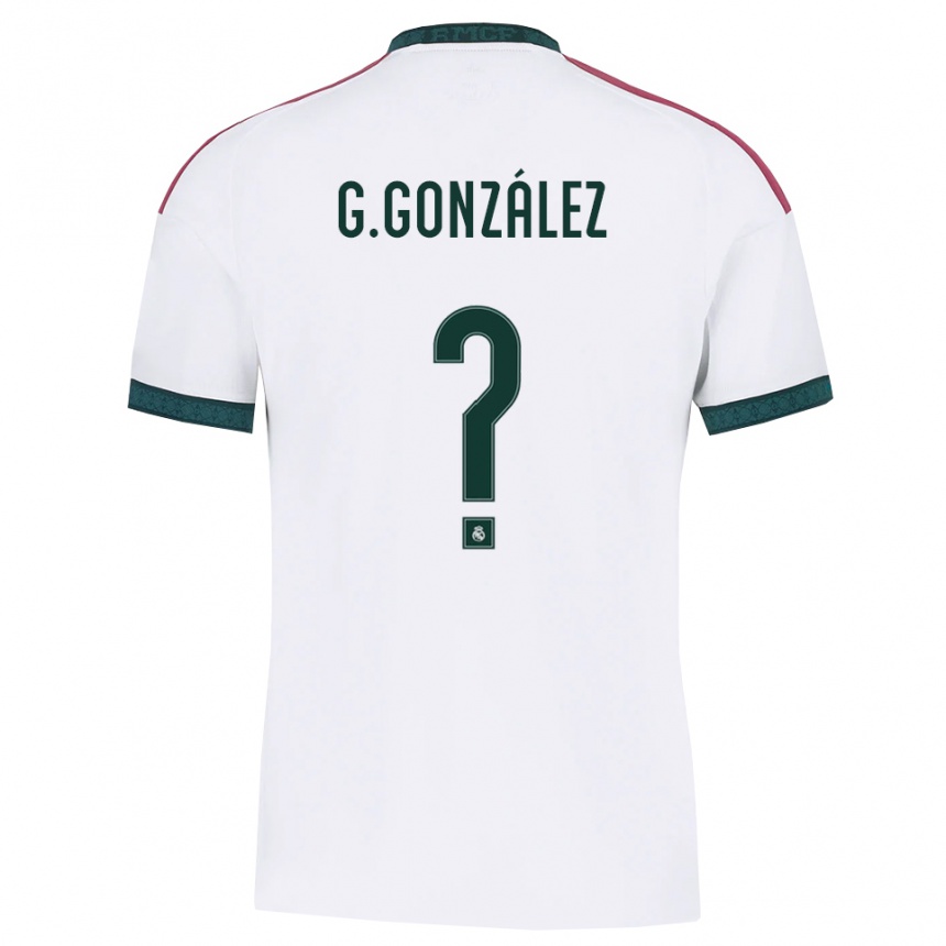 ילדים כדורגל Guille González #0 ירוק כהה לבן אדום ג'רזי ביתית 2026/27