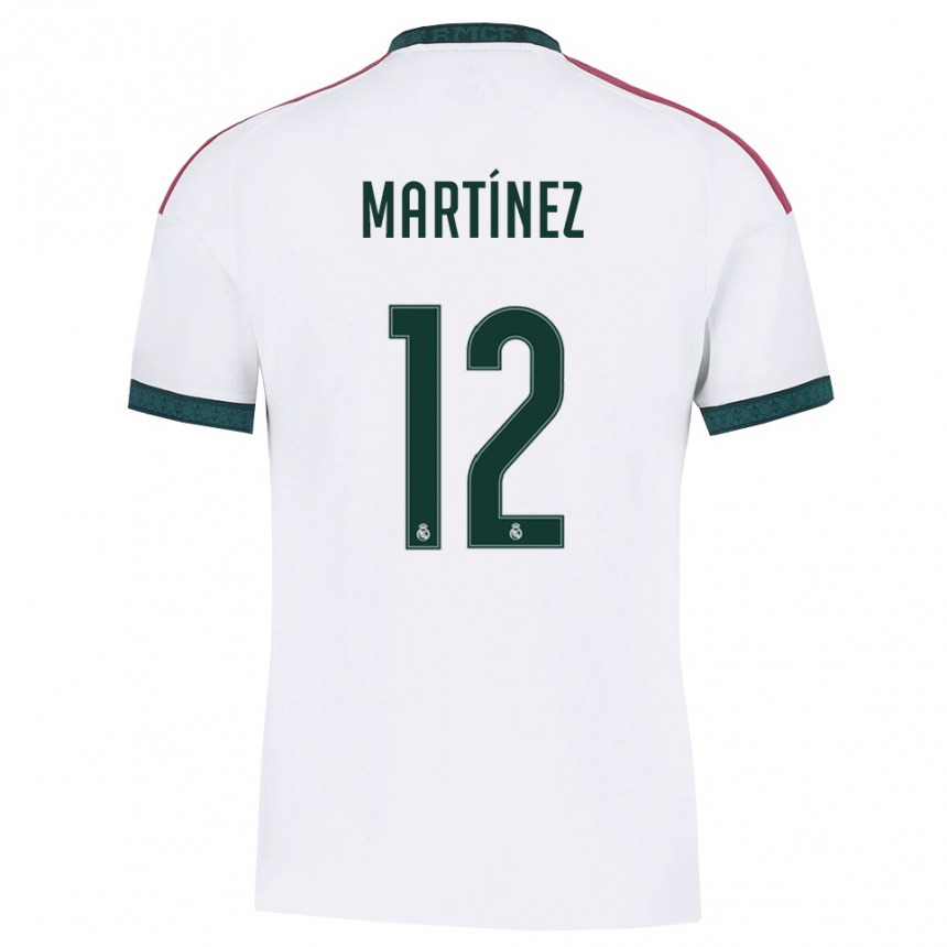 ילדים כדורגל Rubén Martínez #12 ירוק כהה לבן אדום ג'רזי ביתית 2026/27
