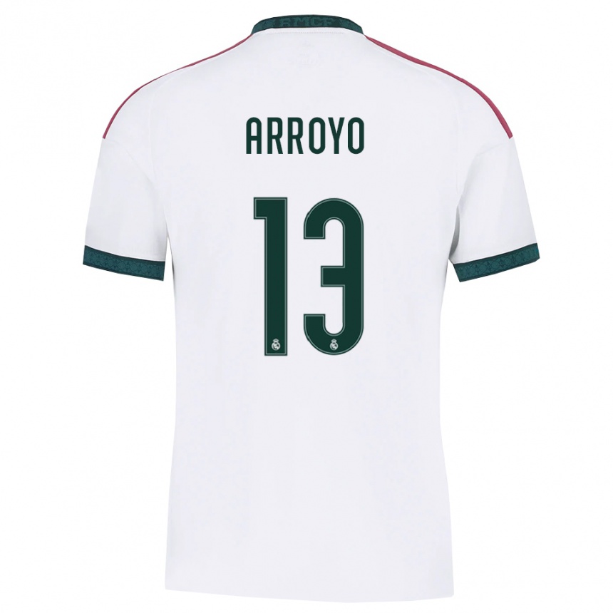ילדים כדורגל Diego Arroyo #13 ירוק כהה לבן אדום ג'רזי ביתית 2026/27