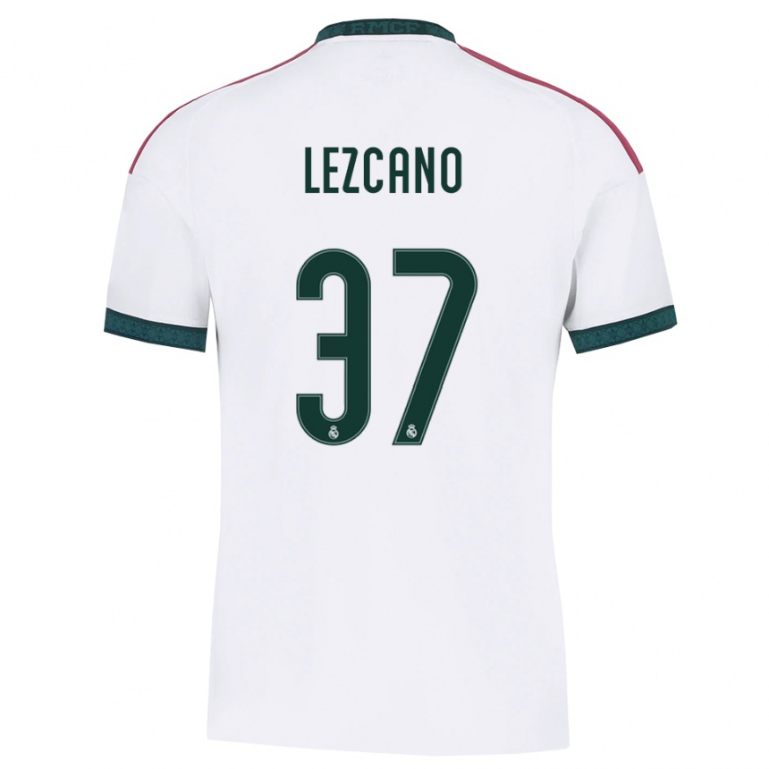 ילדים כדורגל Álvaro Lezcano #37 ירוק כהה לבן אדום ג'רזי ביתית 2026/27