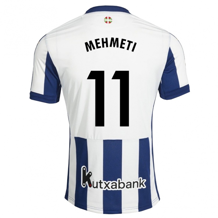 ילדים כדורגל Dion Mehmeti #11 כחול צי זהב ג'רזי ביתית 2026/27