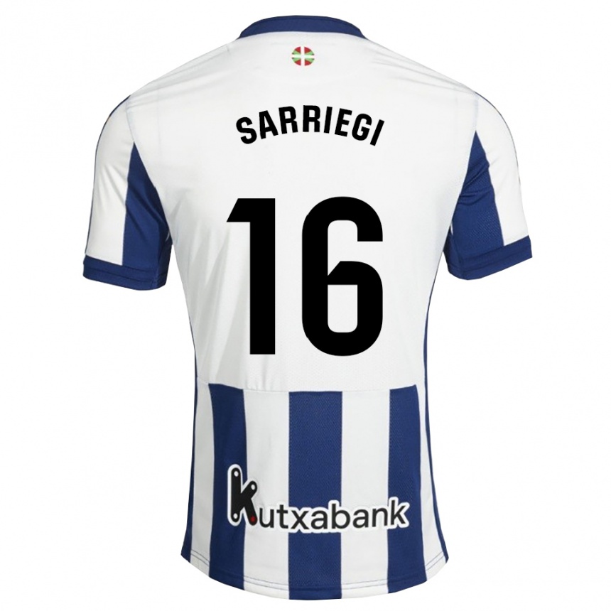 ילדים כדורגל Nora Sarriegi #16 כחול צי זהב ג'רזי ביתית 2026/27 ילדים כדורגל Nora Sarriegi #16 כחול צי זהב ג'רזי ביתית 2026/27