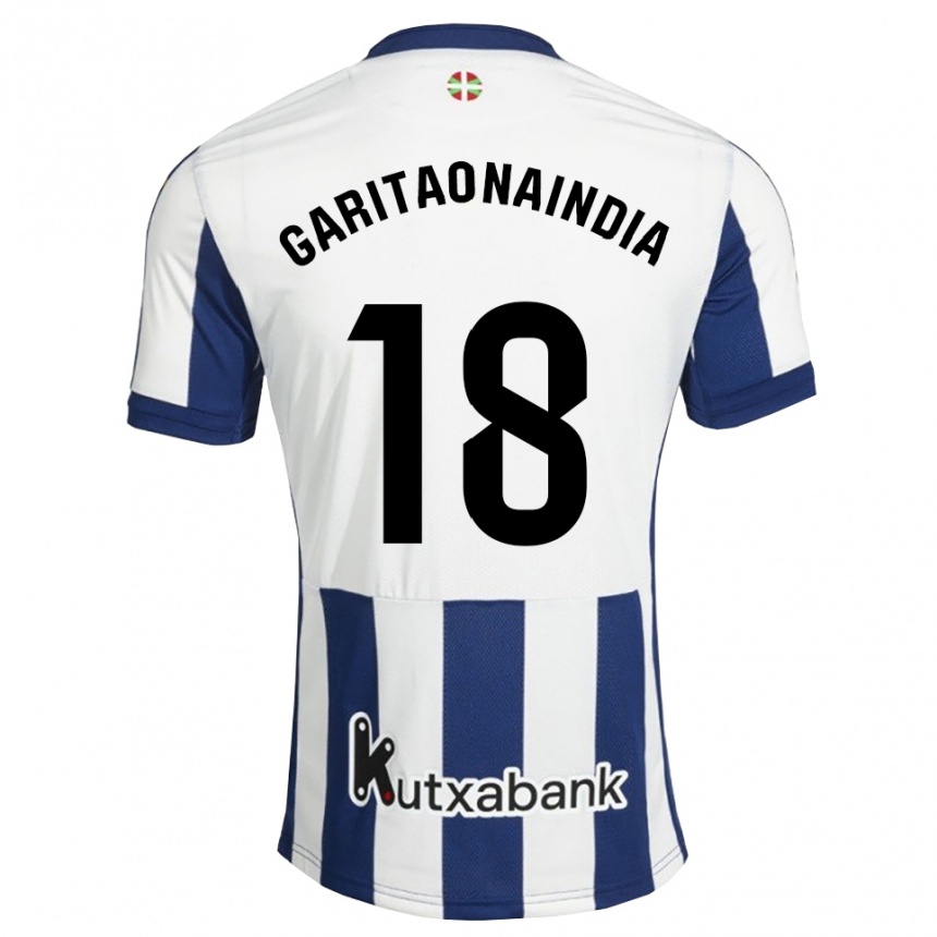 ילדים כדורגל Hodei Garitaonaindia #18 כחול צי זהב ג'רזי ביתית 2026/27