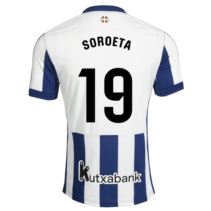 ילדים כדורגל Javier Soroeta #19 כחול צי זהב ג'רזי ביתית 2026/27