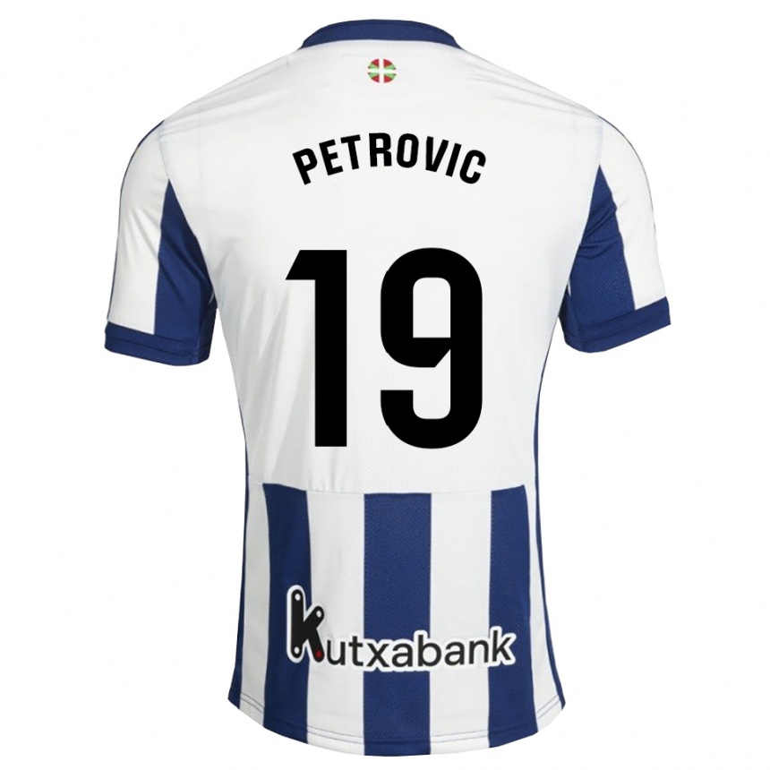 ילדים כדורגל Luka Petrovic #19 כחול צי זהב ג'רזי ביתית 2026/27