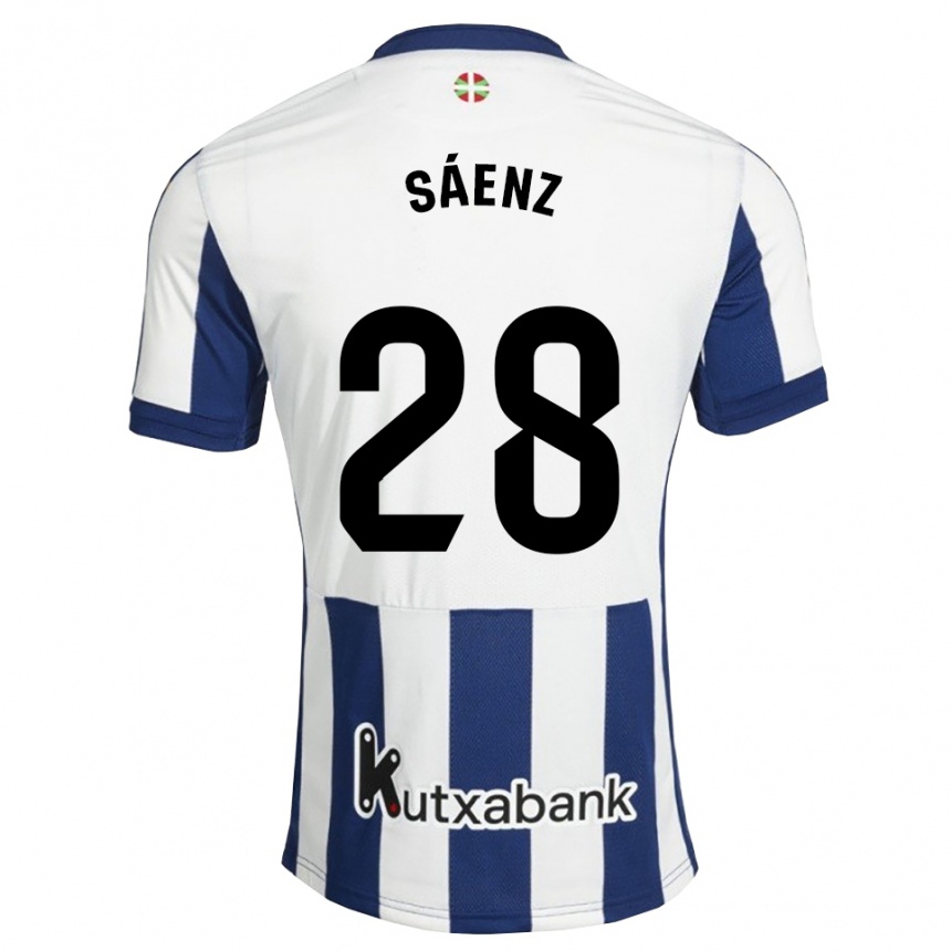 ילדים כדורגל Manuel Sáenz #28 כחול צי זהב ג'רזי ביתית 2026/27