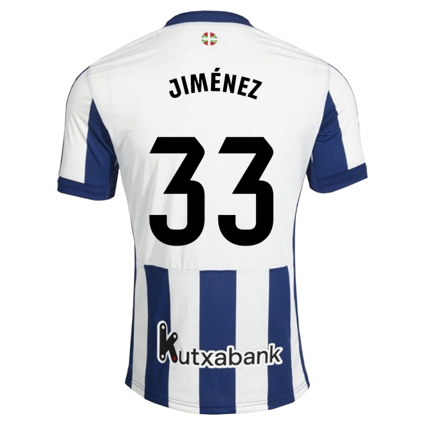 ילדים כדורגל Javier Jiménez #33 כחול צי זהב ג'רזי ביתית 2026/27 ילדים כדורגל Javier Jiménez #33 כחול צי זהב ג'רזי ביתית 2026/27