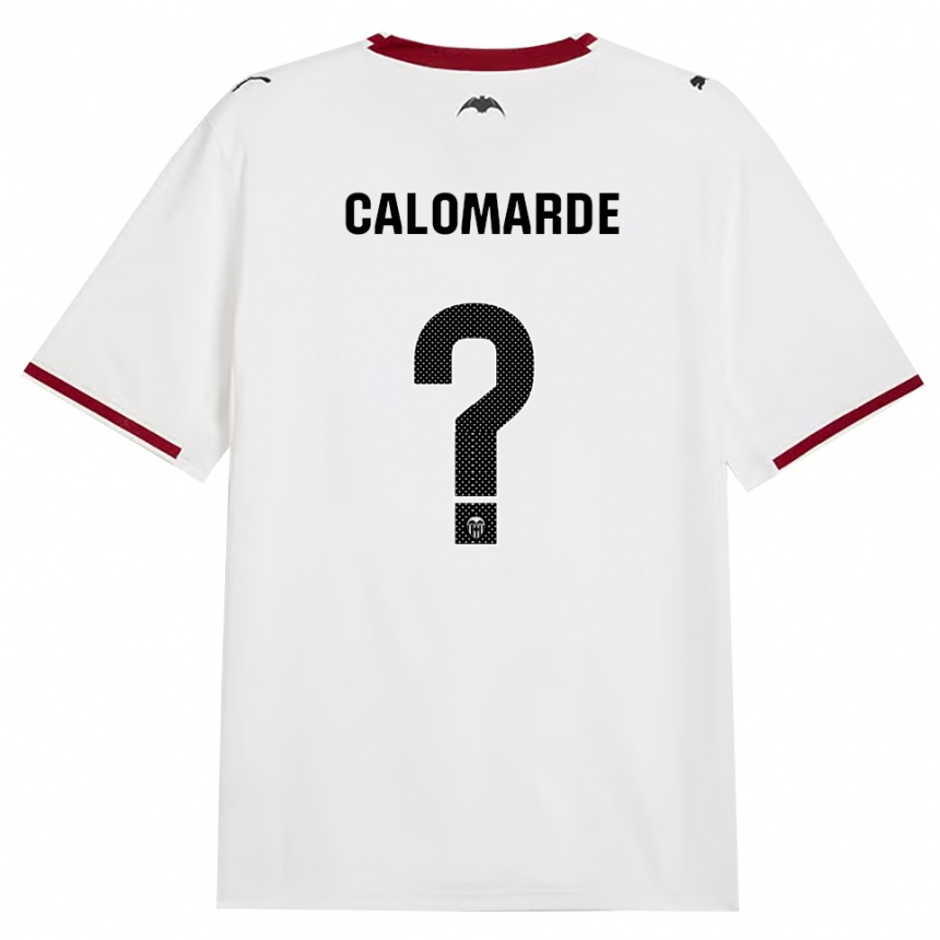 ילדים כדורגל Jorge Calomarde #0 שחור לבן אדום צהוב ג'רזי ביתית 2026/27