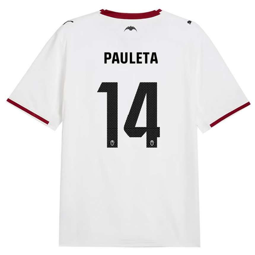 ילדים כדורגל Paula Sancho González #14 שחור לבן אדום צהוב ג'רזי ביתית 2026/27
