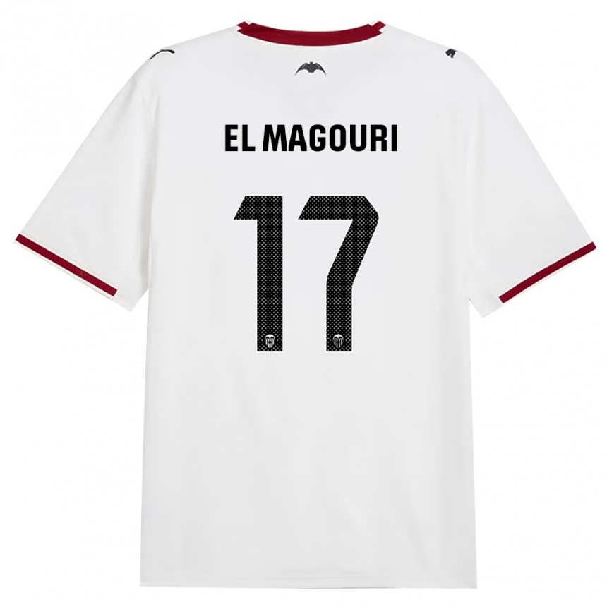 ילדים כדורגל Anas El Magouri #17 שחור לבן אדום צהוב ג'רזי ביתית 2026/27