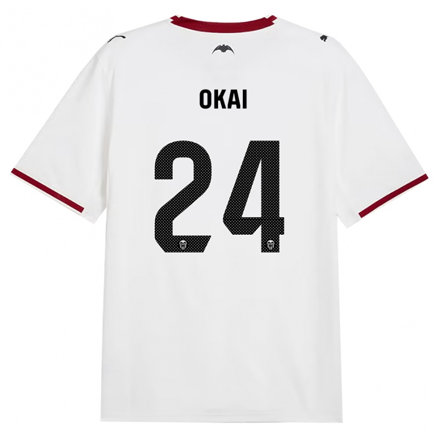 ילדים כדורגל Leslie Okai #24 שחור לבן אדום צהוב ג'רזי ביתית 2026/27