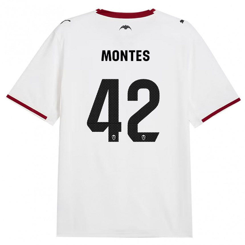 ילדים כדורגל Jan Montes #42 שחור לבן אדום צהוב ג'רזי ביתית 2026/27