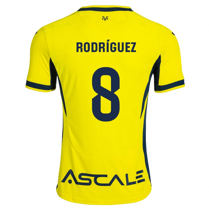 ילדים כדורגל Unai Rodríguez #8 צהוב שחור אדום ג'רזי ביתית 2026/27 ילדים כדורגל Unai Rodríguez #8 צהוב שחור אדום ג'רזי ביתית 2026/27