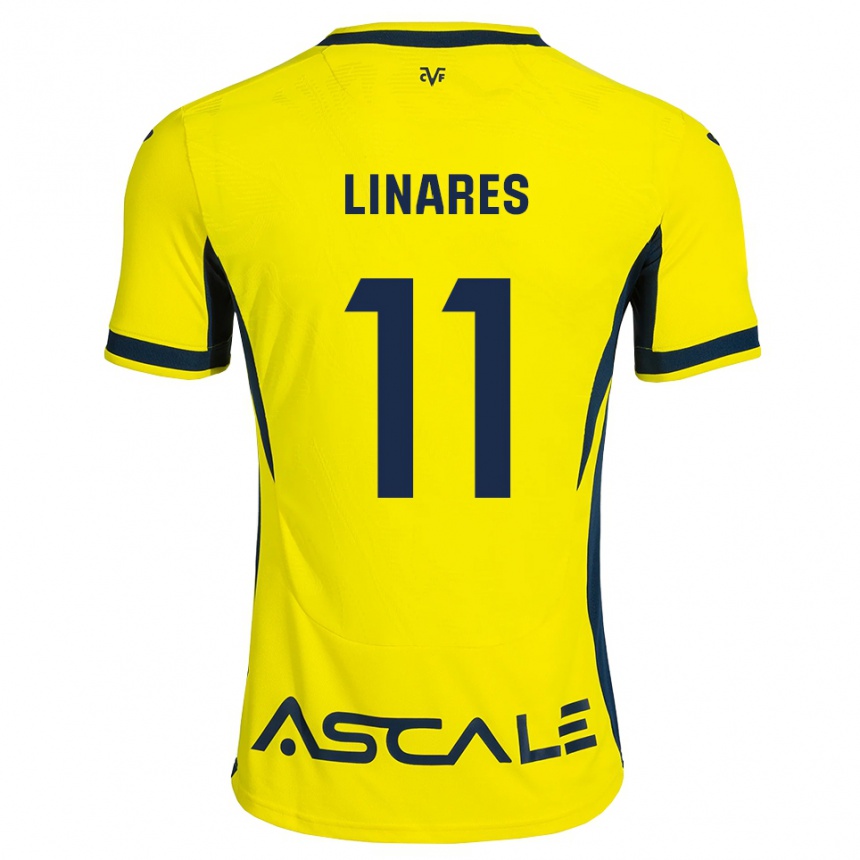 ילדים כדורגל Mario Linares #11 צהוב שחור אדום ג'רזי ביתית 2026/27