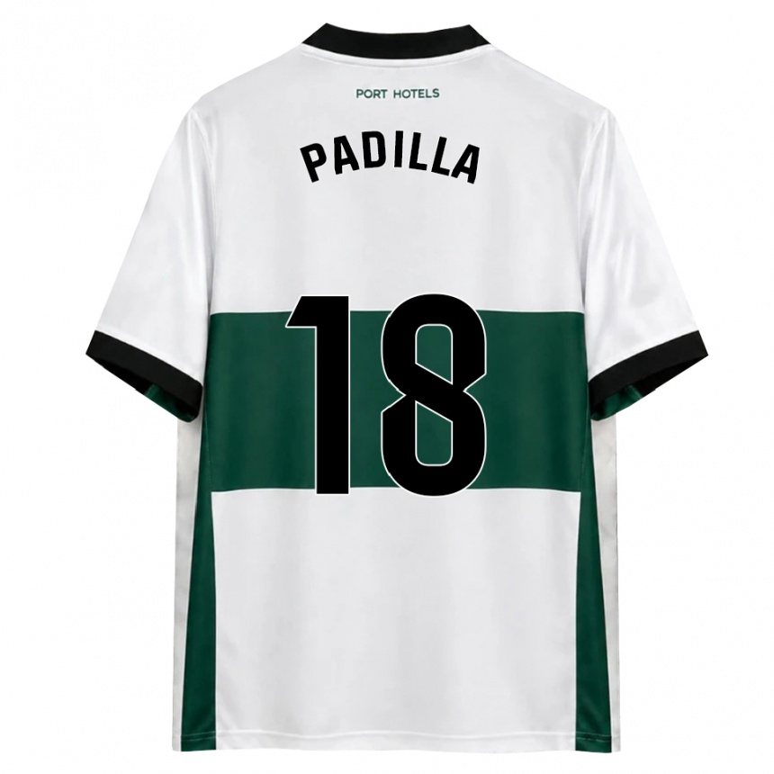 ילדים כדורגל Álvaro Padilla #18 ירוק לבן אדום ג'רזי ביתית 2026/27