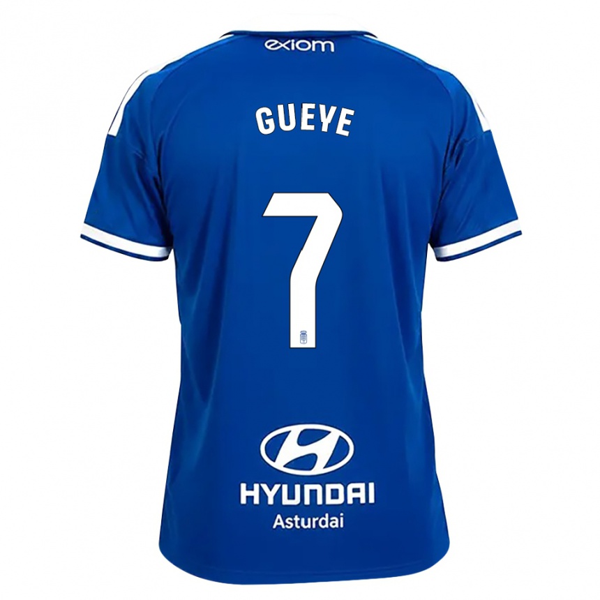 ילדים כדורגל Lamine Gueye #7 כחול בינוני לבן ג'רזי ביתית 2026/27