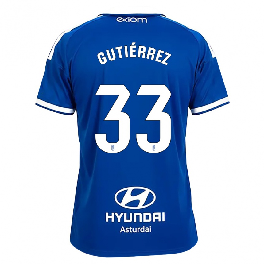 ילדים כדורגל Raúl Gutiérrez #33 כחול בינוני לבן ג'רזי ביתית 2026/27