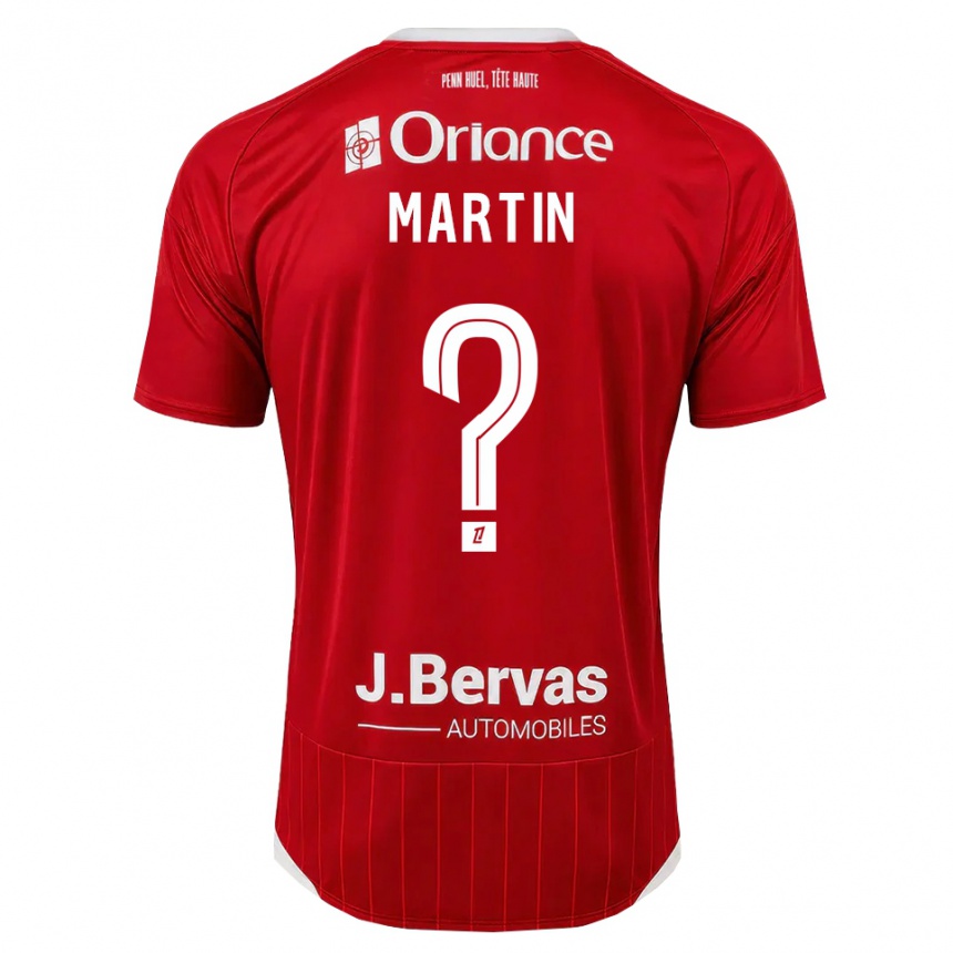 ילדים כדורגל Clara Martin #0 לבן אדום ג'רזי ביתית 2026/27